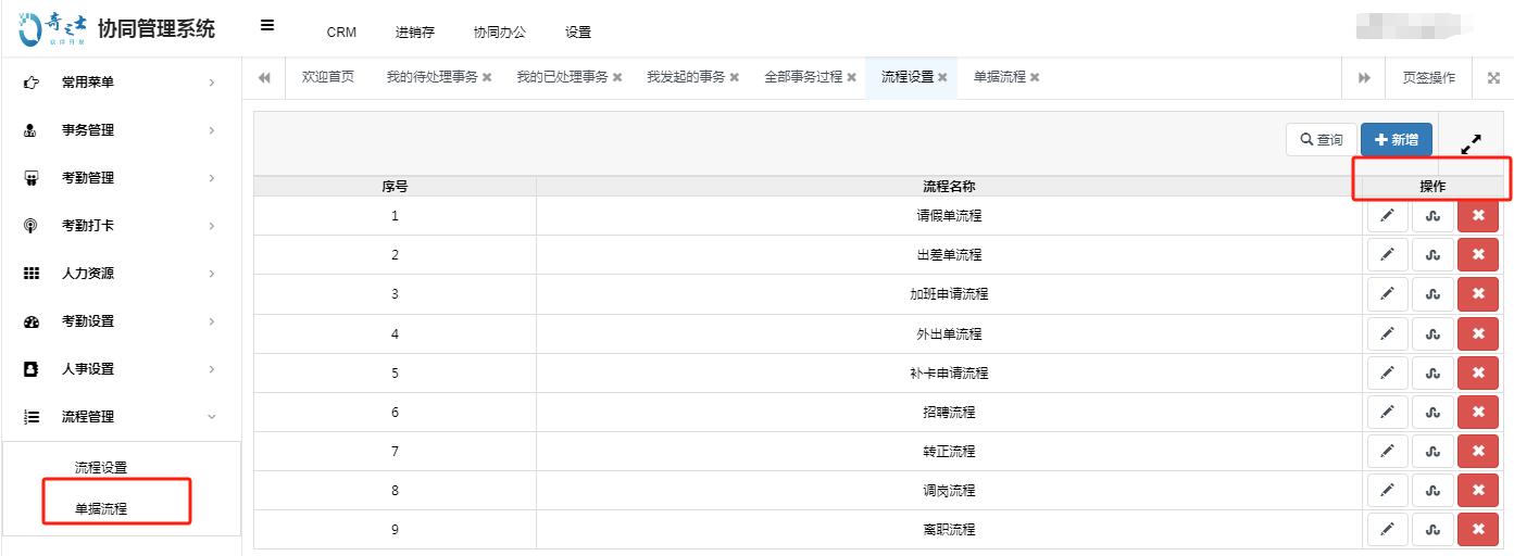 奇之士辦公軟件流程管理